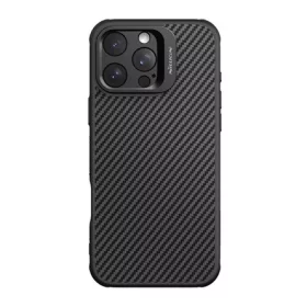   Nillkin iPhone 16 Pro Max NILLKIN CARBOPROP szilikon telefonvédő ütésállóság, karbon minta, FEKETE