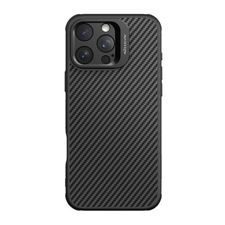 Nillkin iPhone 16 Pro Max NILLKIN CARBOPROP szilikon telefonvédő ütésállóság, karbon minta, FEKETE