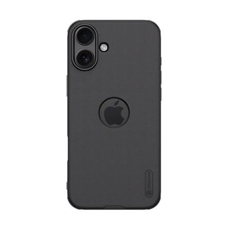 Nillkin iPhone 16 Plus NILLKIN SUPER FROSTED PRO műanyag telefonvédő ütésállóság, logó kivágás, FEKETE