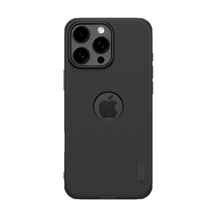Nillkin iPhone 16 Pro NILLKIN SUPER FROSTED PRO műanyag telefonvédő ütésállóság, logó kivágás, FEKETE