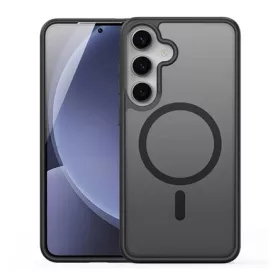   Dux Ducis Samsung S25 DUX DUCIS YIND szilikon telefonvédő ütésállóság, kitámasztó, FEKETE