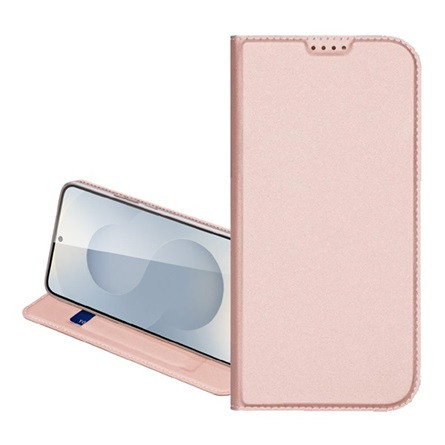 Dux Ducis Samsung A56 5G DUX DUCIS SKIN PRO tok álló, bőr hatású FLIP, asztali tartó, RÓZSASZÍN