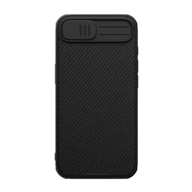   Nillkin iPhone 16e NILLKIN CAMSHIELD PRO szilikon telefonvédő ütésállóság, csíkos, FEKETE