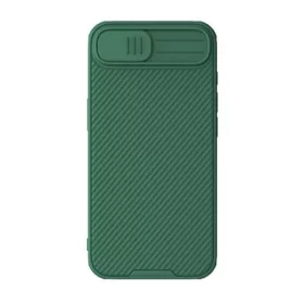   Nillkin iPhone 16e NILLKIN CAMSHIELD PRO szilikon telefonvédő ütésállóság, csíkos, SÖTÉTZÖLD