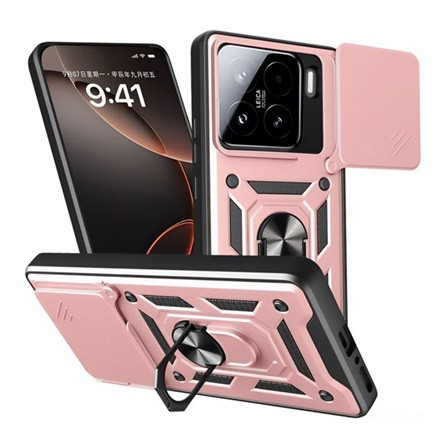 gigapack Xiaomi 15 GIGAPACK Defender szilikon telefonvédő ütésállóság, kameravédő, ROZÉARANY