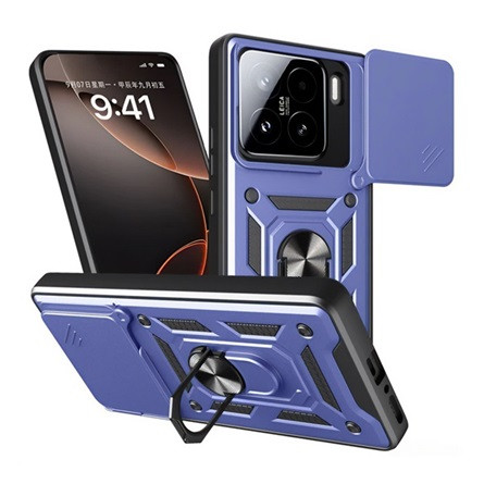 gigapack Xiaomi 15 GIGAPACK Defender szilikon telefonvédő ütésállóság, kameravédő, SÖTÉTKÉK