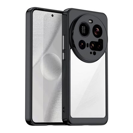 gigapack Xiaomi 15 Ultra GIGAPACK Szilikon telefonvédő ütésállóság, átlátszó hátlap, FEKETE