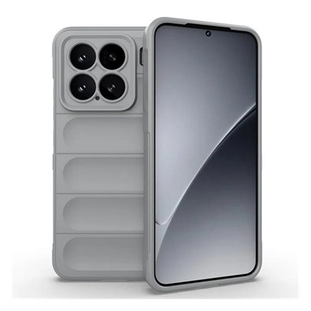 gigapack Xiaomi 15 GIGAPACK Szilikon telefonvédő ütésállóság, 3D, VILÁGOSSZÜRKE