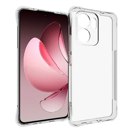 gigapack Oppo Reno 13 F 5G GIGAPACK Szilikon telefonvédő ütésállóság, légpárnás sarok, ÁTLÁTSZÓ
