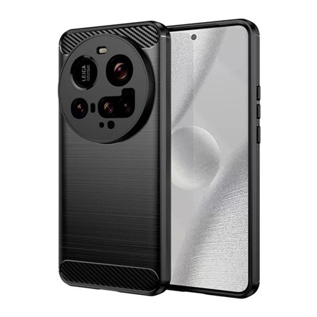 gigapack Xiaomi 15 Ultra GIGAPACK Szilikon telefonvédő ütésállóság, karbon minta, FEKETE