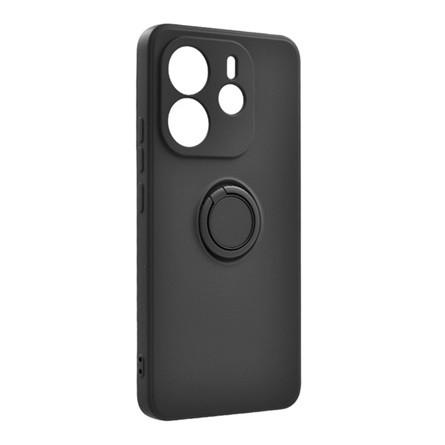 gigapack Redmi Note 14 4G GIGAPACK Szilikon telefonvédő tartógyűrű, kameravédő, FEKETE