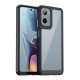 gigapack Motorola Moto G05 GIGAPACK Szilikon telefonvédő ütésállóság, átlátszó hátlap, FEKETE