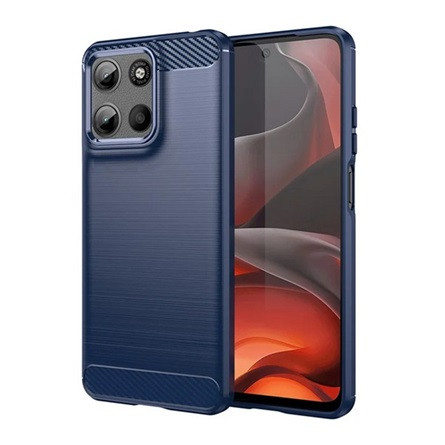 gigapack Motorola Moto G15 GIGAPACK Szilikon telefonvédő ütésállóság, karbon minta, SÖTÉTKÉK