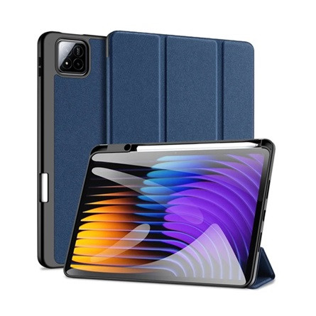 DUX DUCIS Xiaomi Pad 7 Pro DUX DUCIS DOMO tok álló, bőr hatású aktív FLIP, ceruza tartó, SÖTÉTKÉK