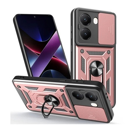 gigapack Xiaomi Poco X7 Pro GIGAPACK Defender szilikon telefonvédő ütésállóság, kameravédő, ROZÉARANY