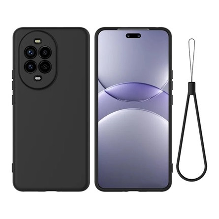 gigapack Huawei Nova 13 Pro GIGAPACK Szilikon telefonvédő matt, prémium + kézpánt, FEKETE