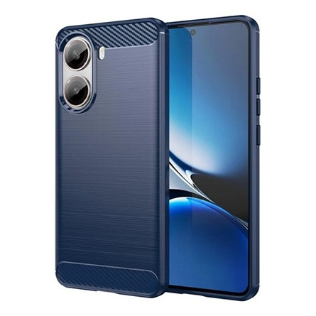 gigapack Xiaomi Poco X7 Pro GIGAPACK Szilikon telefonvédő ütésállóság, karbon minta, SÖTÉTKÉK
