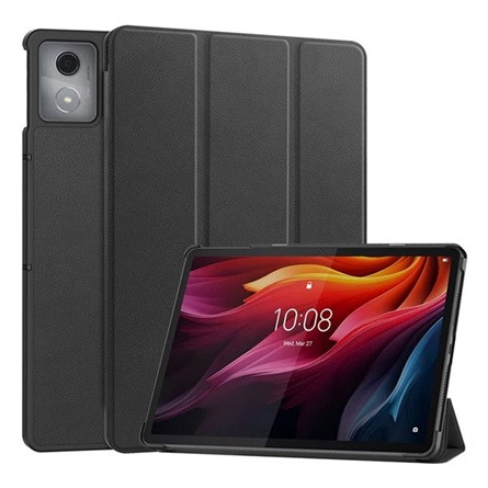 gigapack Lenovo Tab K11 Plus GIGAPACK Tok álló, bőr hatású aktív FLIP, asztali tartó, FEKETE