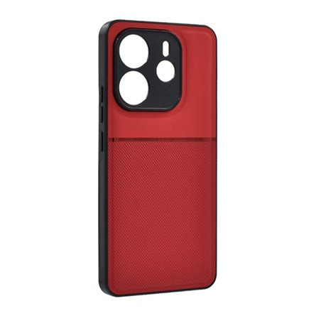 gigapack Redmi Note 14 4G GIGAPACK Szilikon telefonvédő ütésállóság, csíkos, PIROS