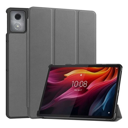 gigapack Lenovo Tab K11 Plus GIGAPACK Tok álló, bőr hatású aktív FLIP, asztali tartó, SÖTÉTSZÜRKE