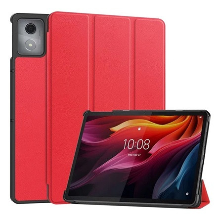 gigapack Lenovo Tab K11 Plus GIGAPACK Tok álló, bőr hatású aktív FLIP, asztali tartó, PIROS