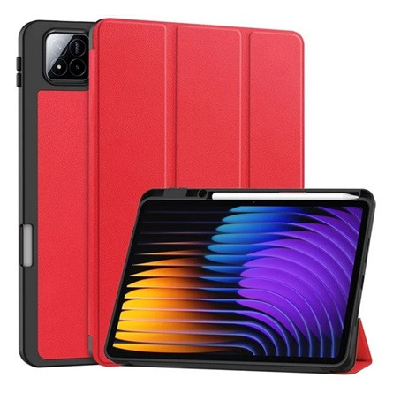 gigapack Xiaomi Pad 7 Pro GIGAPACK Tok álló, bőr hatású aktív FLIP, ceruza tartó, PIROS
