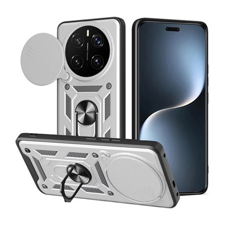 gigapack Honor Magic7 Pro GIGAPACK Defender szilikon telefonvédő ütésállóság, kameravédő, EZÜST