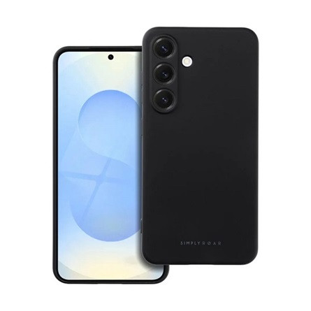 ROAR Samsung S25 ROAR SPACE szilikon telefonvédő matt, prémium, FEKETE