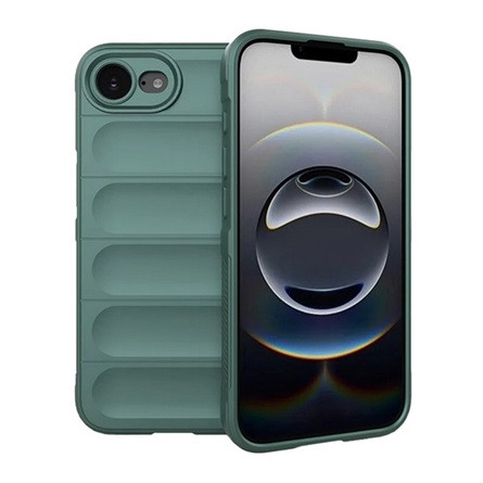 gigapack iPhone 16e GIGAPACK Szilikon telefonvédő ütésállóság, 3D, SÖTÉTZÖLD