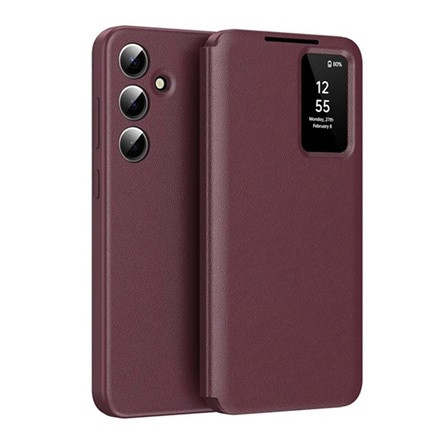 gigapack Samsung A55 5G GIGAPACK Tok álló aktív FLIP, Smart View Cover, BORDÓ