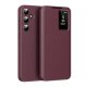 gigapack Samsung A55 5G GIGAPACK Tok álló aktív FLIP, Smart View Cover, BORDÓ
