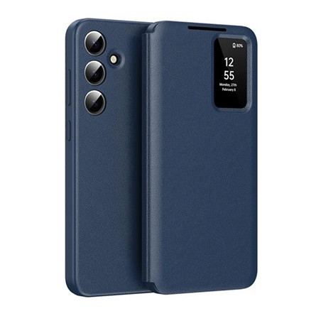 gigapack Samsung A55 5G GIGAPACK Tok álló aktív FLIP, Smart View Cover, SÖTÉTKÉK