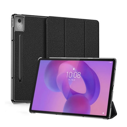 DUX DUCIS Lenovo Idea Tab Pro DUX DUCIS DOMO tok álló, bőr hatású aktív FLIP, ceruza tartó, FEKETE