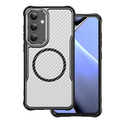 gigapack Samsung S25 Plus GIGAPACK Szilikon telefonvédő ütésállóság, MagSafe, FEKETE