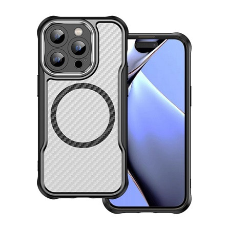 gigapack iPhone 14 Pro Max GIGAPACK Szilikon telefonvédő ütésállóság, MagSafe, FEKETE