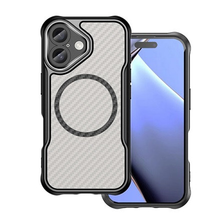 gigapack iPhone 16 Plus GIGAPACK Szilikon telefonvédő ütésállóság, MagSafe, FEKETE