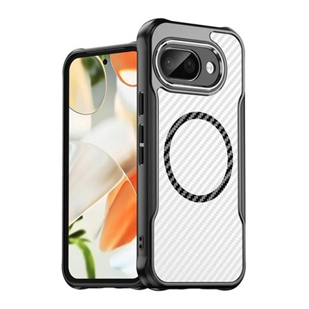gigapack Google Pixel 9a GIGAPACK Szilikon telefonvédő ütésállóság, MagSafe, FEKETE