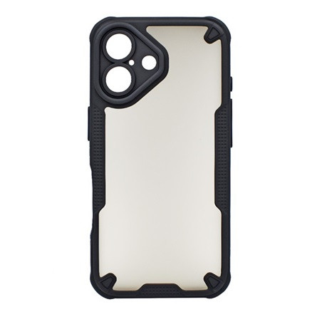 gigapack iPhone 16 GIGAPACK Defender szilikon telefonvédő ütésállóság, kameravédő, FEKETE