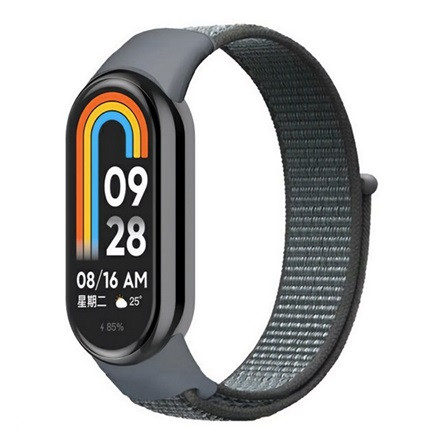 gigapack Xiaomi Smart Band 9 GIGAPACK Pótszíj egyedi méret, légáteresztő, VILÁGOSSZÜRKE