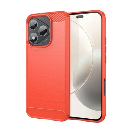 gigapack Honor 400 Lite GIGAPACK Szilikon telefonvédő ütésállóság, karbon minta, PIROS