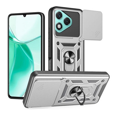 gigapack Honor 400 Lite GIGAPACK Defender szilikon telefonvédő ütésállóság, kameravédő, EZÜST