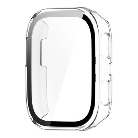 gigapack Amazfit Bip 6 GIGAPACK Műanyag keret BUMPER, ütésállóság + kijelzővédő üveg, ÁTLÁTSZÓ