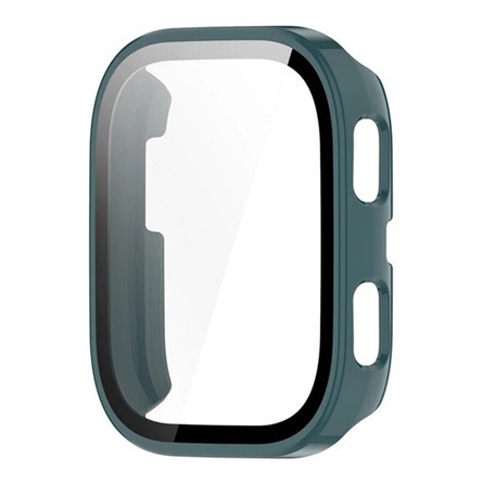 gigapack Amazfit Bip 6 GIGAPACK Műanyag keret BUMPER, ütésállóság + kijelzővédő üveg, SÖTÉTZÖLD