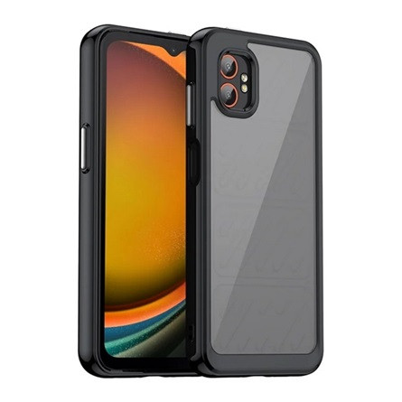gigapack Samsung Xcover 7 Pro GIGAPACK Szilikon telefonvédő ütésállóság, átlátszó hátlap, FEKETE