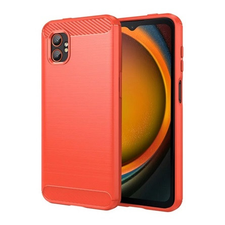 gigapack Samsung Xcover 7 Pro GIGAPACK Szilikon telefonvédő ütésállóság, karbon minta, PIROS