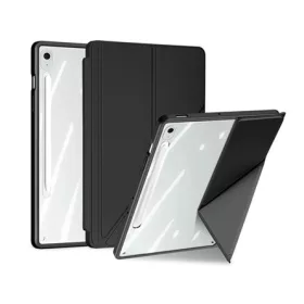   DUX DUCIS Samsung Tab S10 FE Plus WIFI DUX DUCIS MAGI ORIGAMI tok álló, bőr hatású aktív FLIP, ceruza tartó, FEKETE