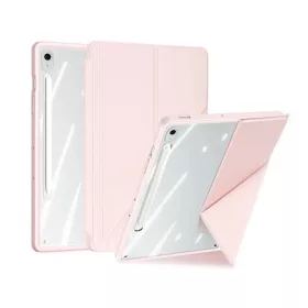   DUX DUCIS Samsung Tab S10 FE Plus WIFI DUX DUCIS MAGI ORIGAMI tok álló, bőr hatású aktív FLIP, ceruza tartó, RÓZSASZÍN