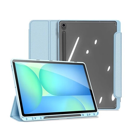 DUX DUCIS Samsung Tab S10 FE Plus WIFI DUX DUCIS TOBY tok álló, bőr hatású aktív FLIP, ceruza tartó, VILÁGOSKÉK