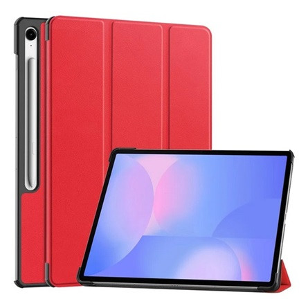 gigapack Samsung Tab S10 FE Plus LTE GIGAPACK Tok álló, bőr hatású aktív FLIP, ceruza tartó, PIROS