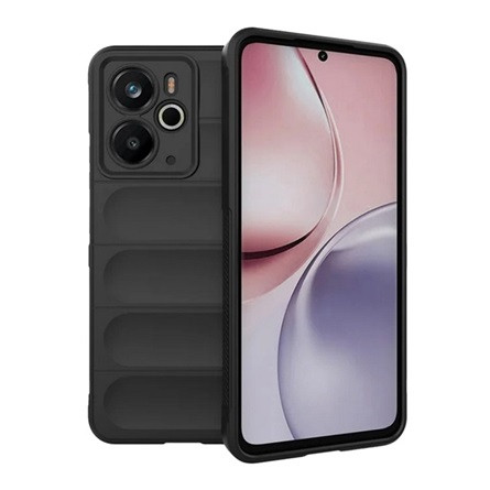 gigapack Realme 14 GIGAPACK Szilikon telefonvédő ütésállóság, 3D, FEKETE